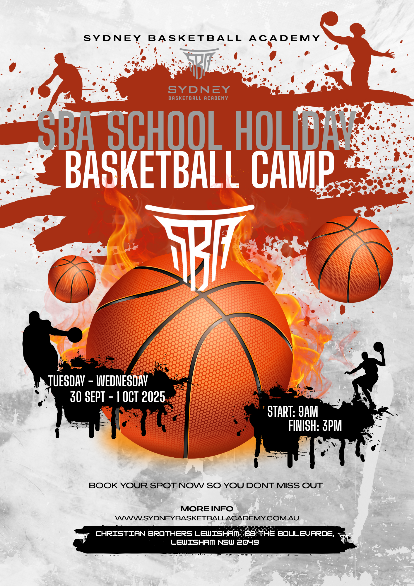 Term 3 School Holiday Basketball Camp - Tuesday 30/09